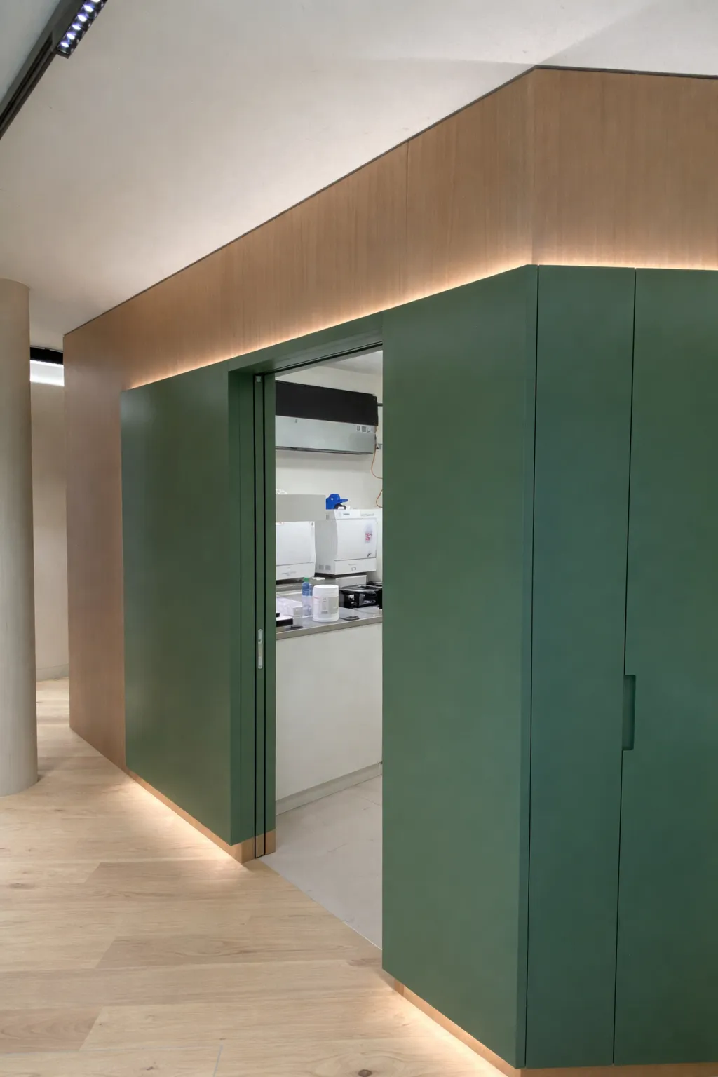 Raumtrennung mit Schiebetür